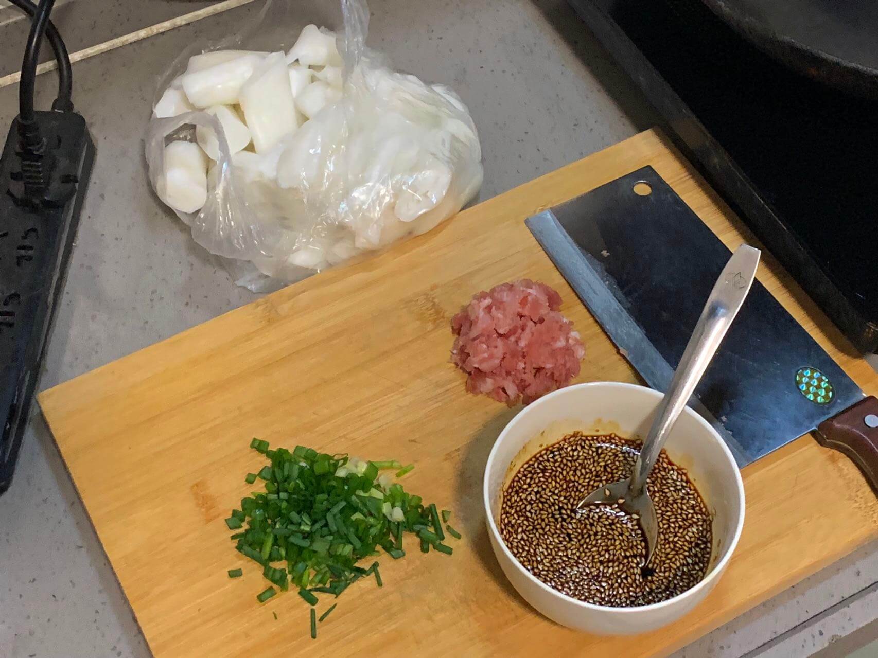 准备好的食材