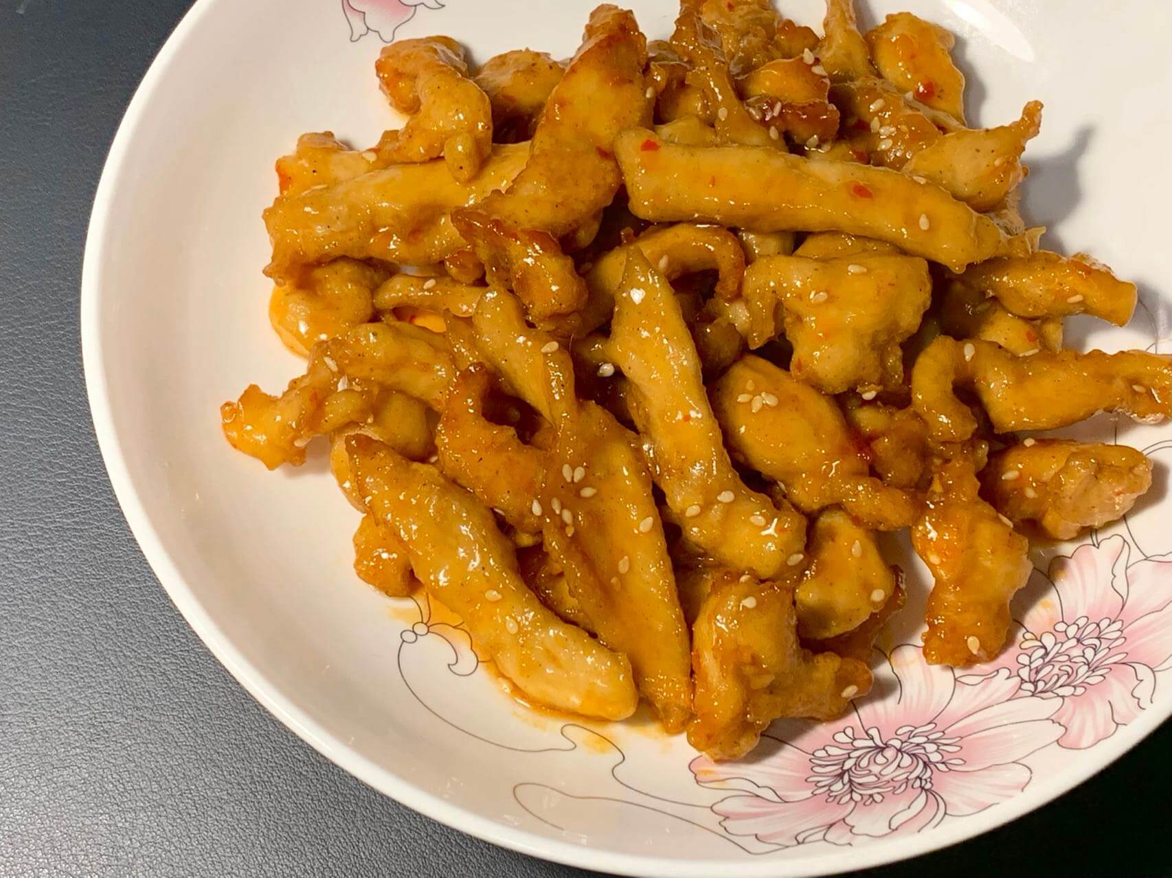 成品图:甜辣炸鸡柳