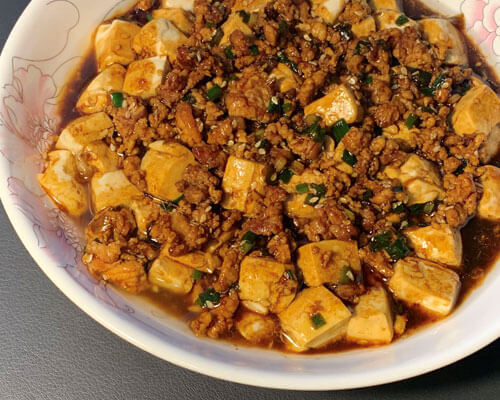省钱菜谱:3.5元的肉酱水豆腐(10min)