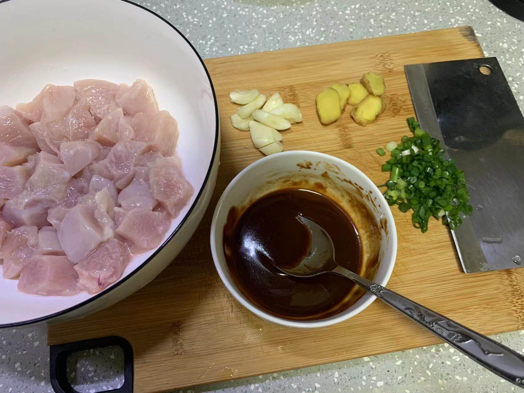 准备好的食材