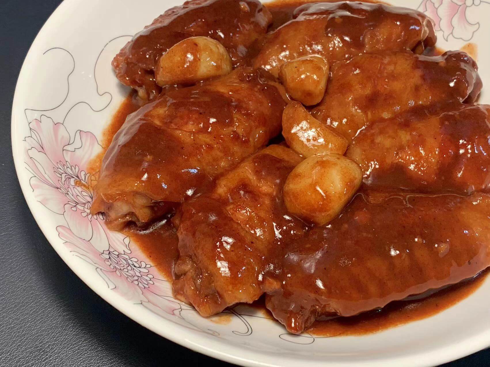 成品图:南乳酱鸡翅