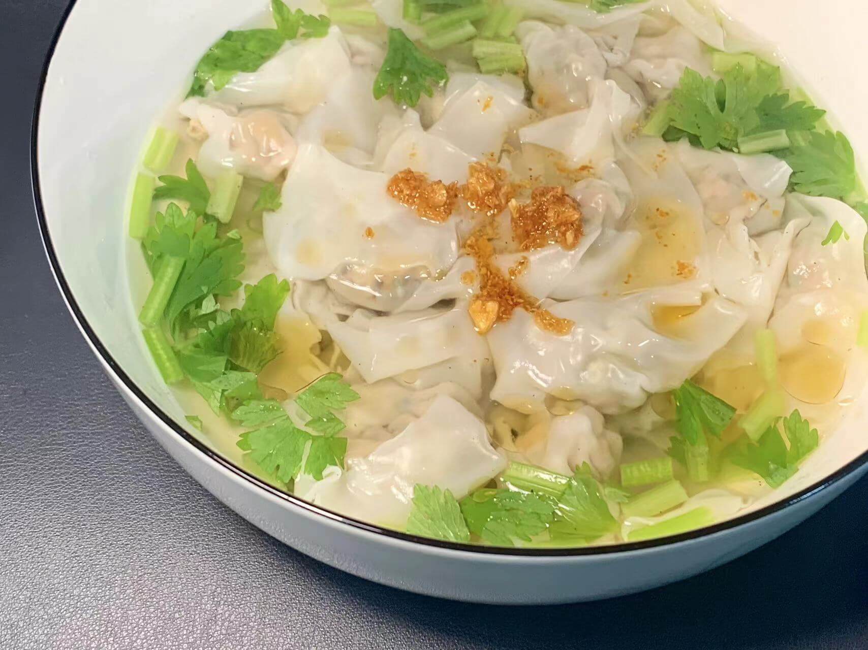 成品图:芹菜香菇鲜肉云吞