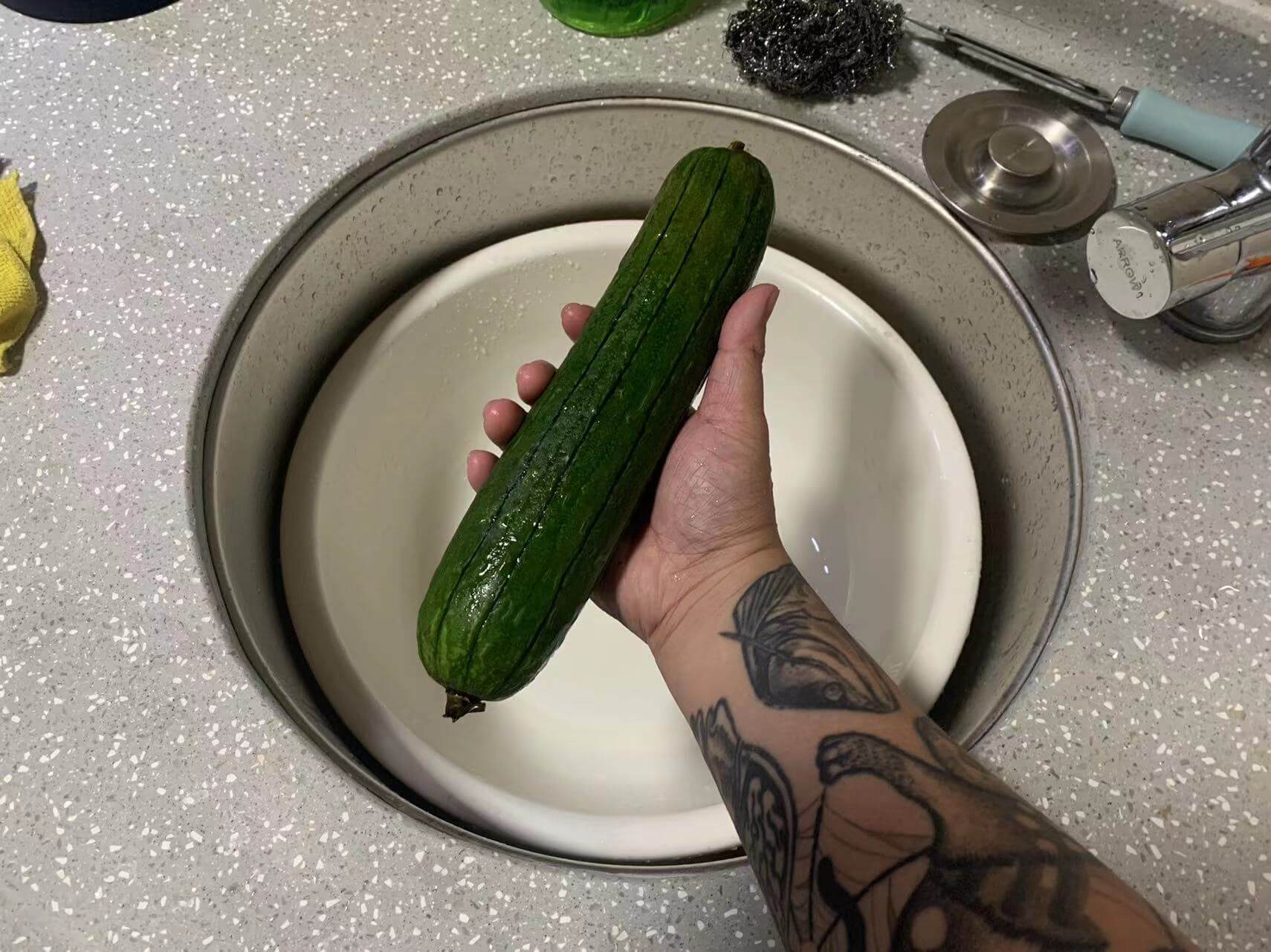用了这个大小的秋瓜