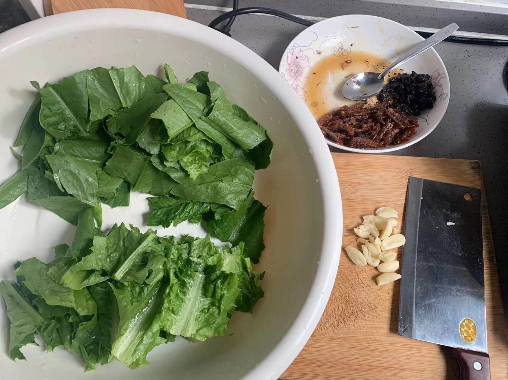 准备好的食材
