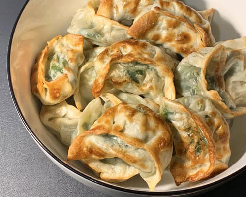 空气韭菜煎饺!空气炸锅的发明者真是现代爱迪生!