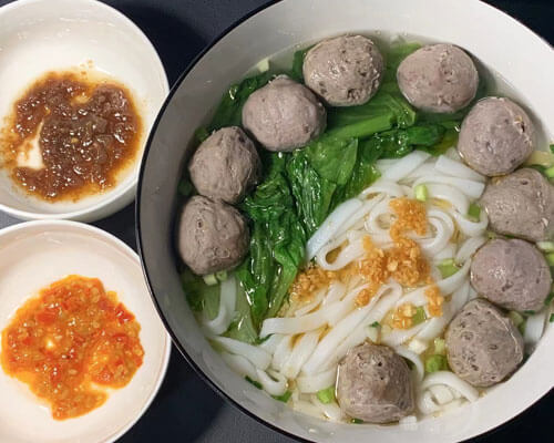 菜单分享:潮州牛肉丸拼牛筋丸粿条汤