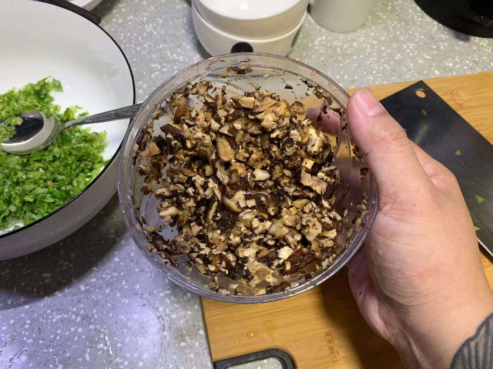 也是处理成香菇末