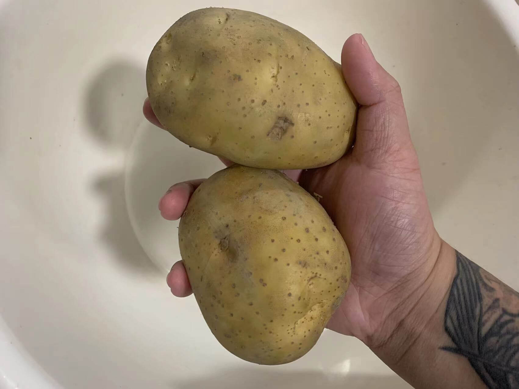土豆是这么大的