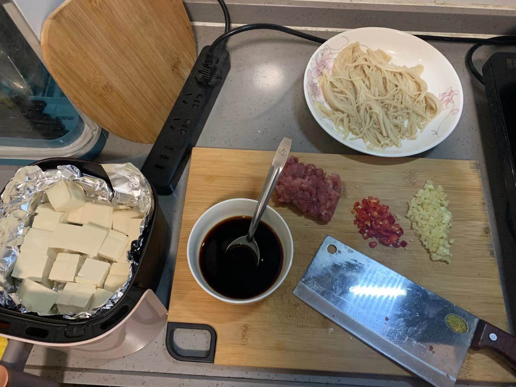 准备好的食材