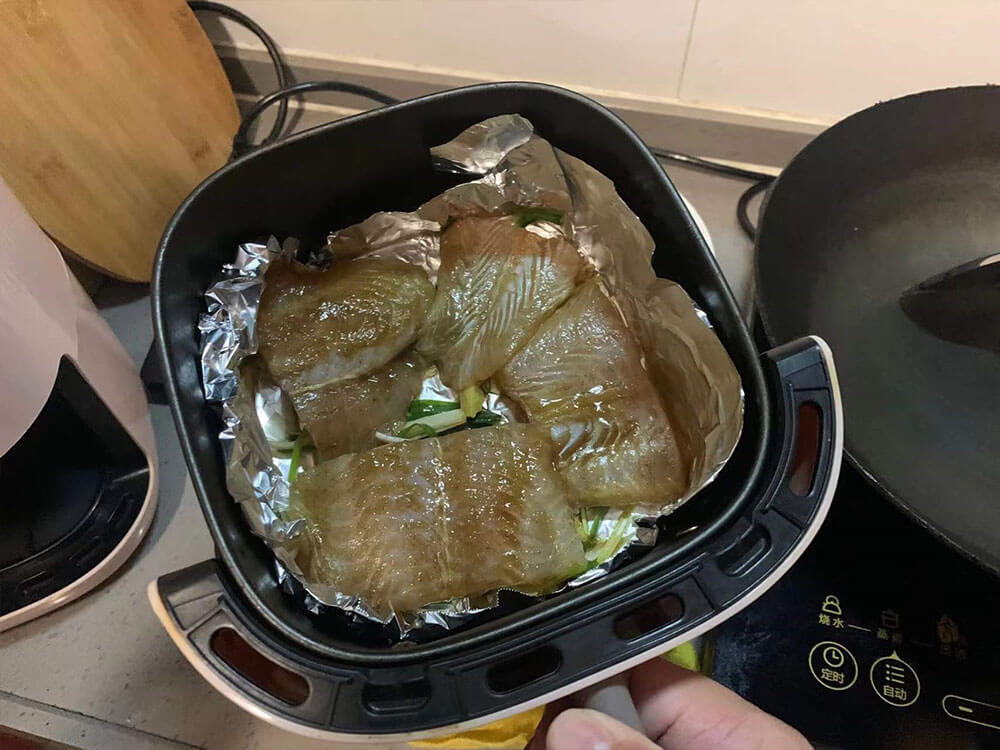 放进去烤之前
