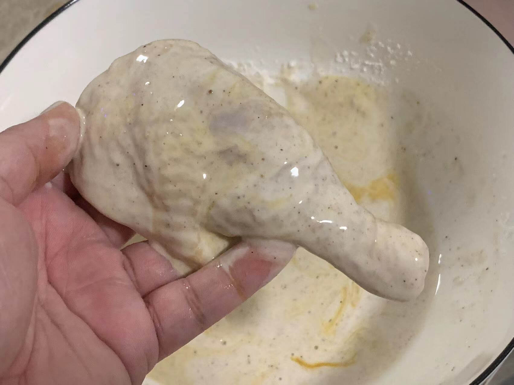 挂上一层面糊