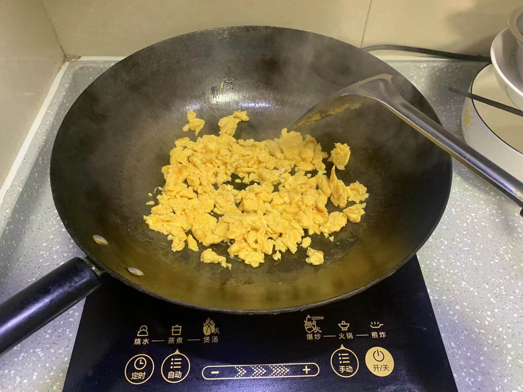 炒熟变成蛋碎