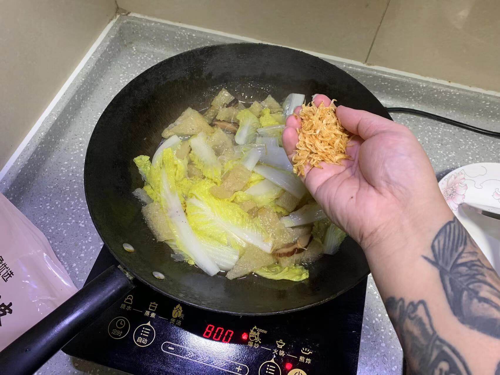 加入各种材料