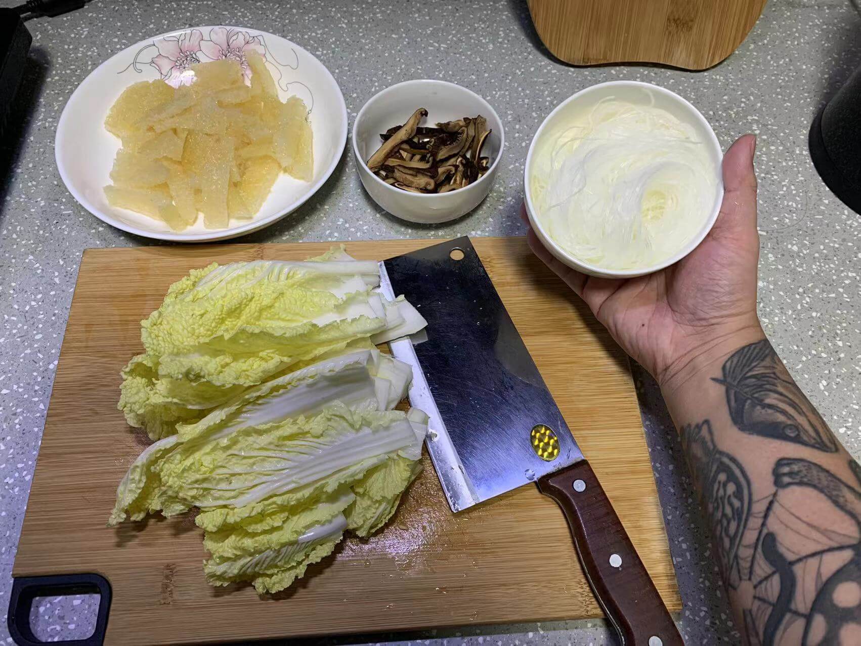 准备好的食材