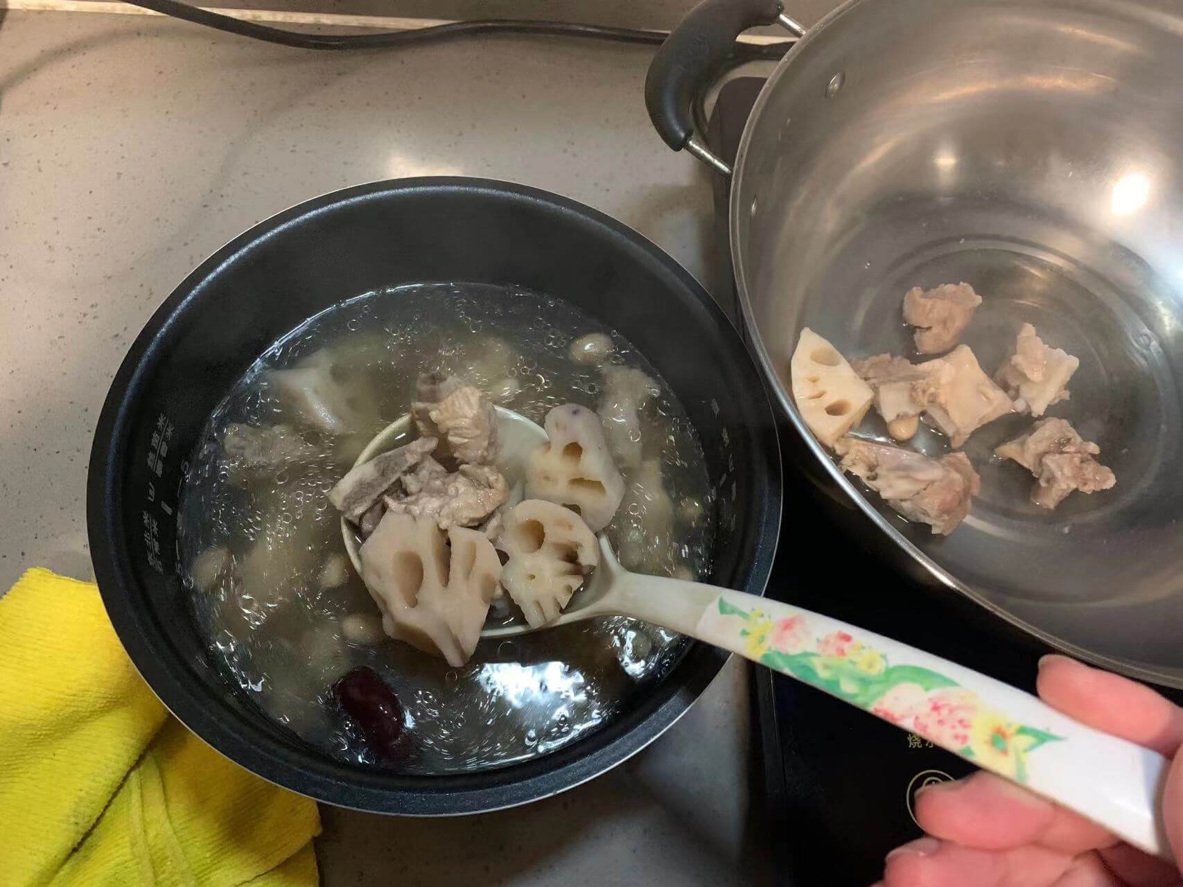 倒回汤锅里