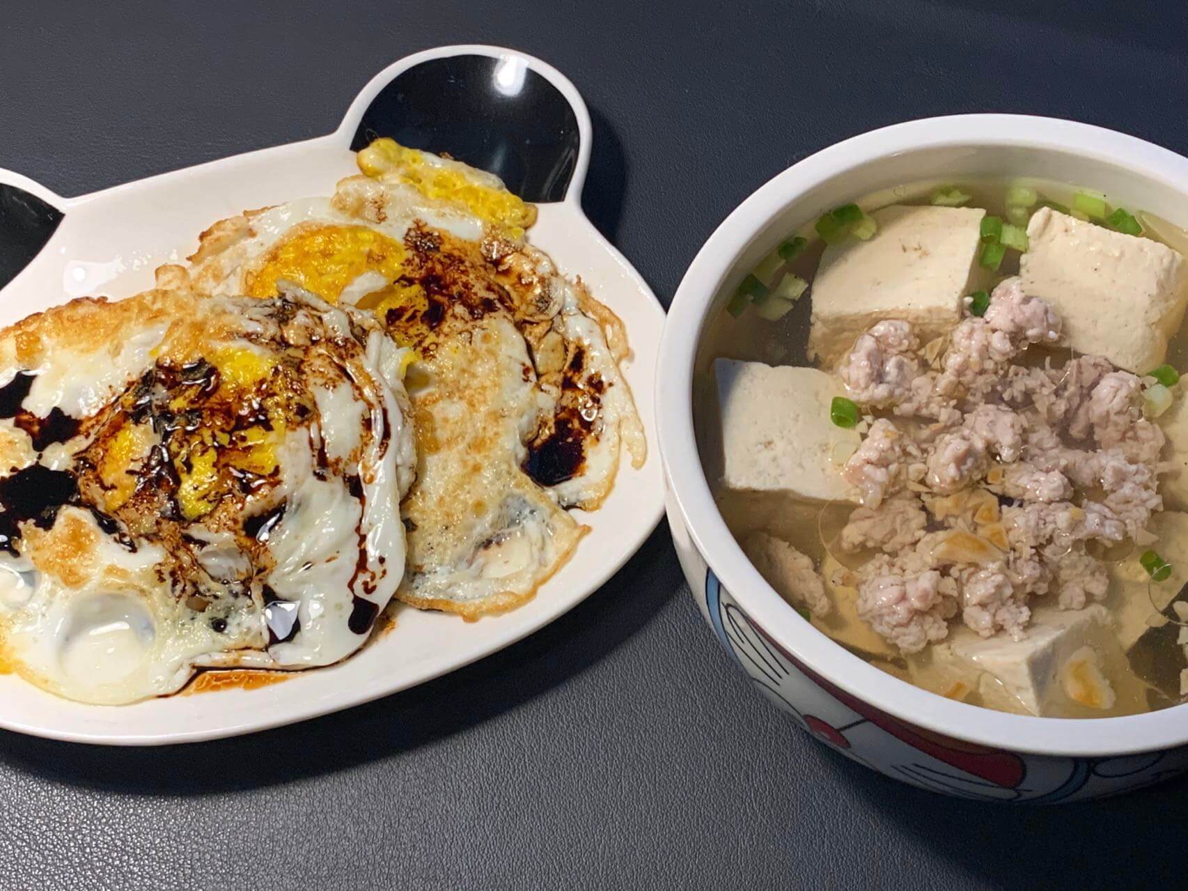 搭配煎蛋,满足的一餐