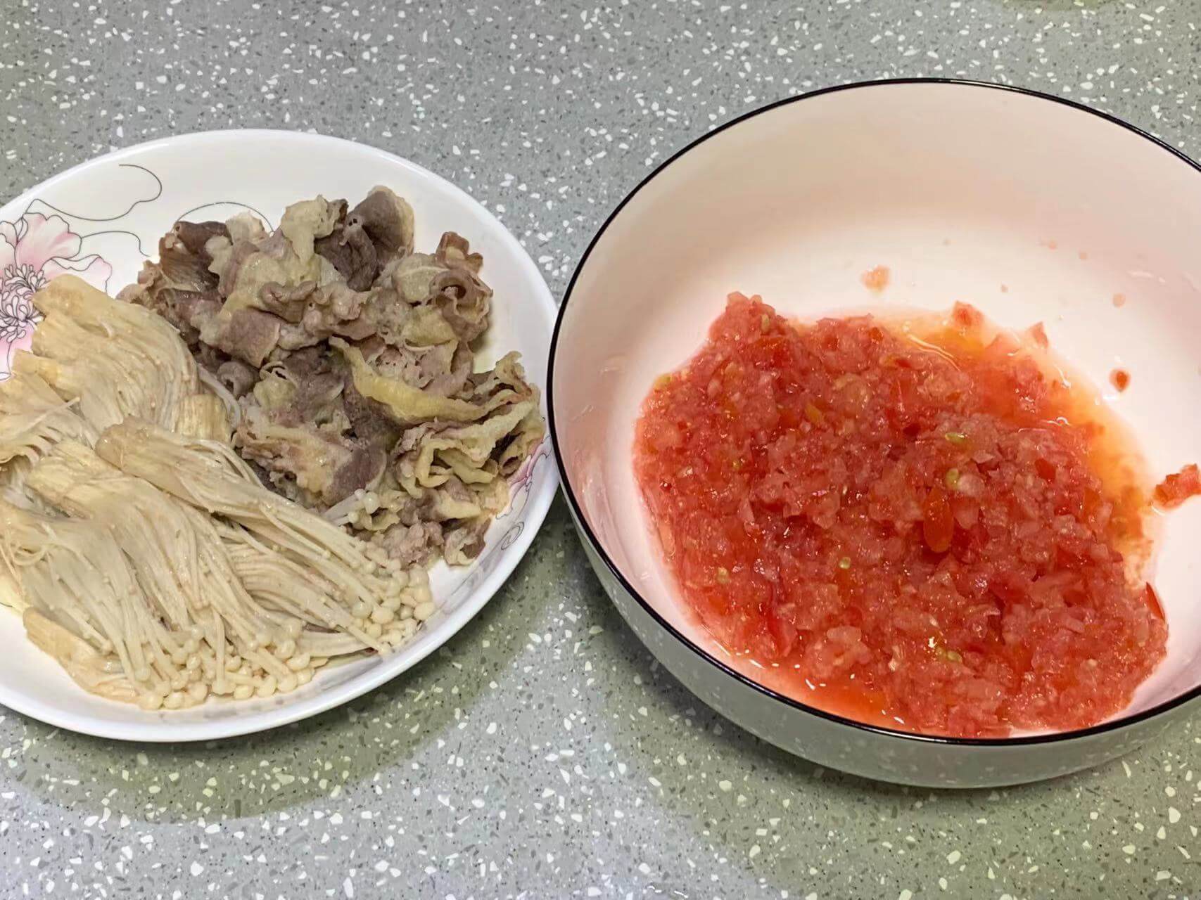 准备好的食材
