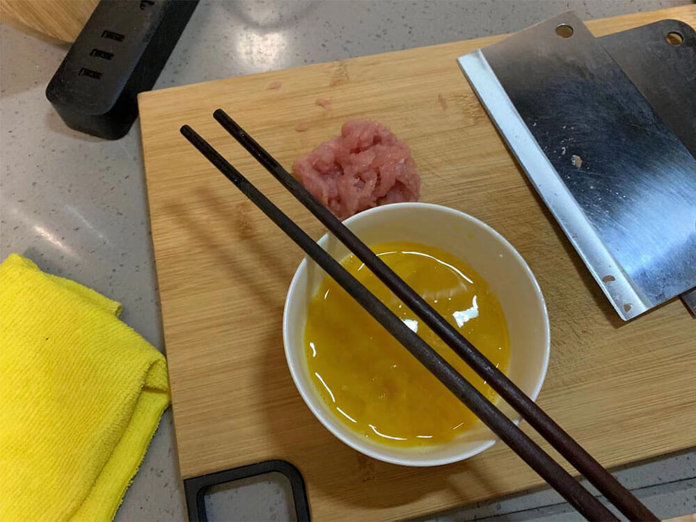 准备好的食材