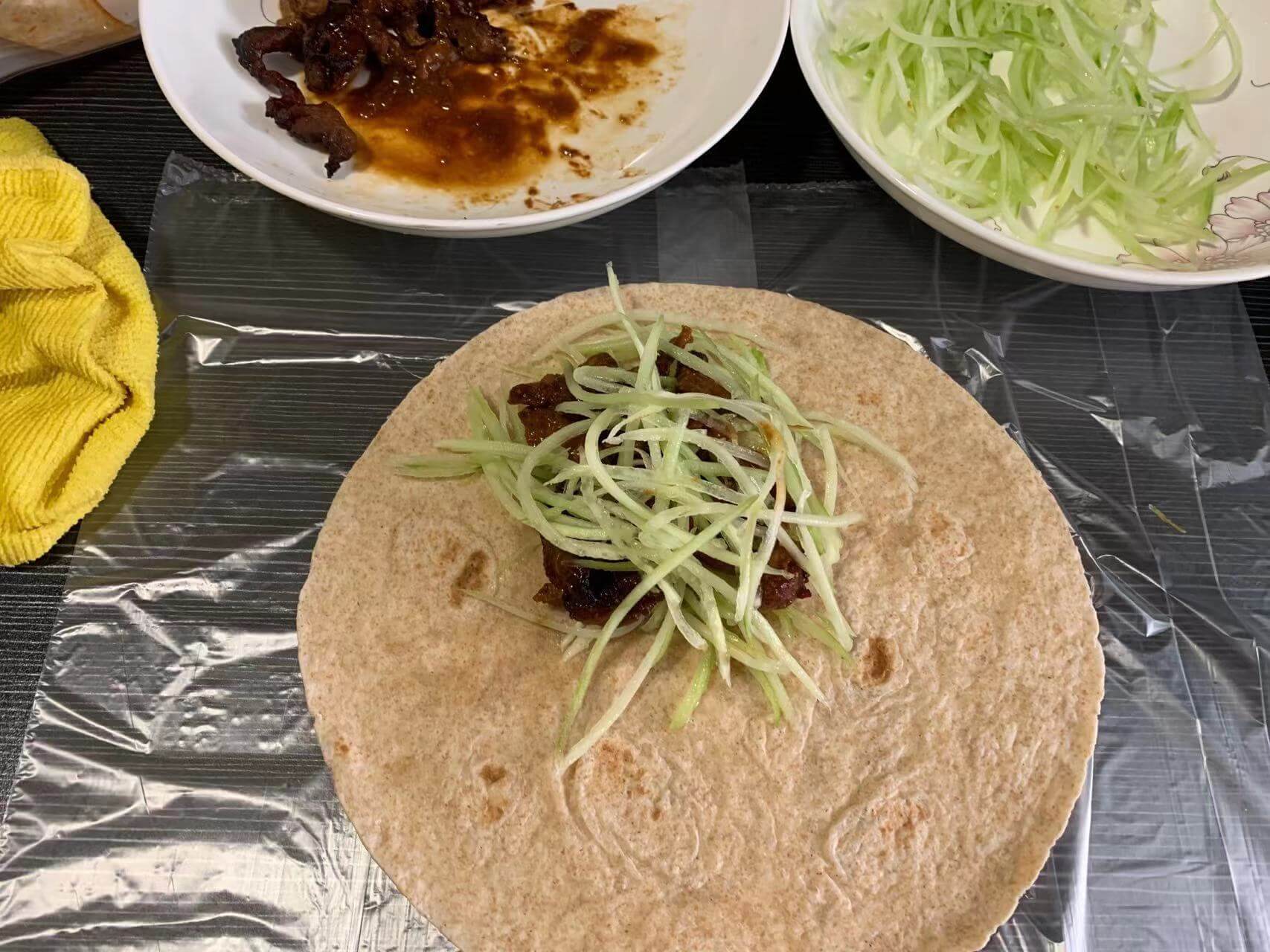 再夹上一筷子的青瓜丝