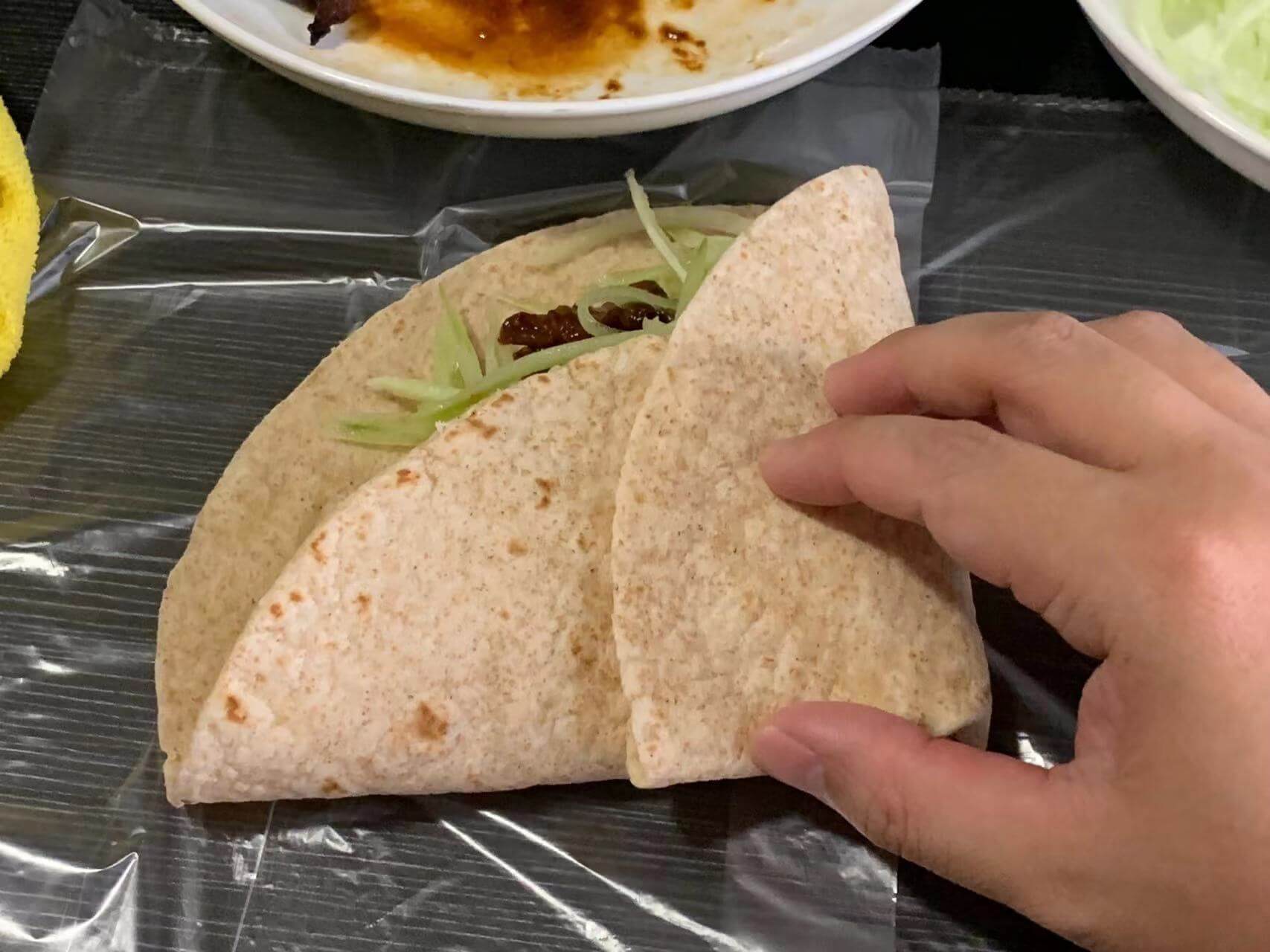 一角折起来